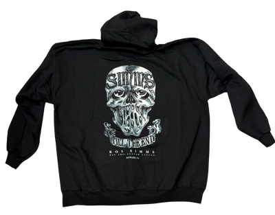 SIMMS Skull Hoodie -Black