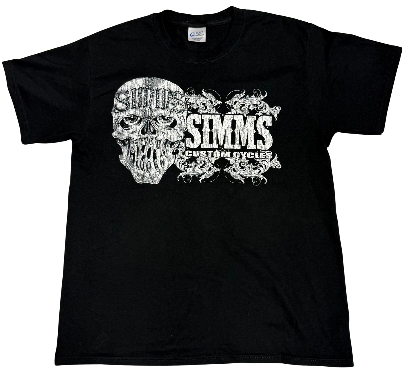 SIMMS CC Skull Tee#801 -Black