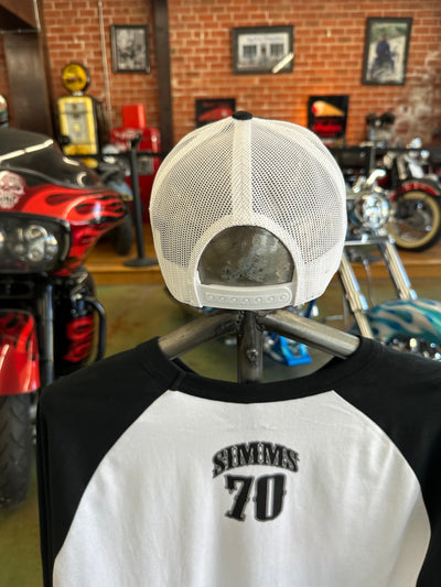 SIMMS Wings Adjustable Snap Back Hat #034 -White