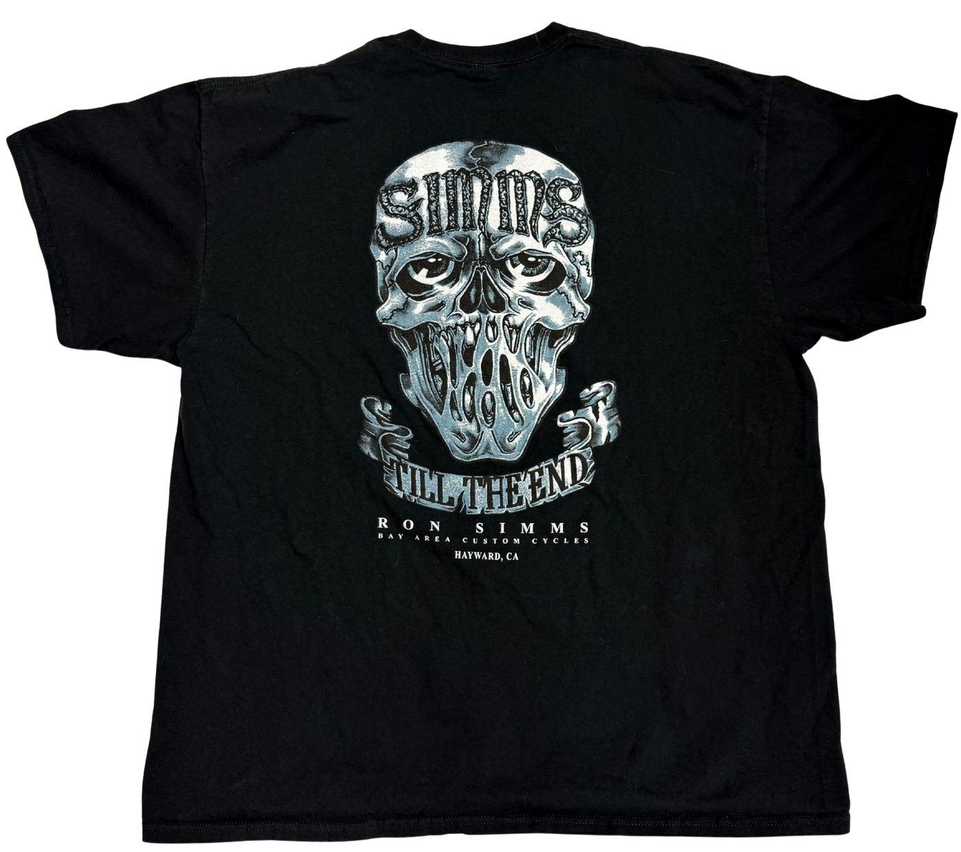 *SIMMS Skull L-Chest/Back Tee#8 -Black (Include in Promo)