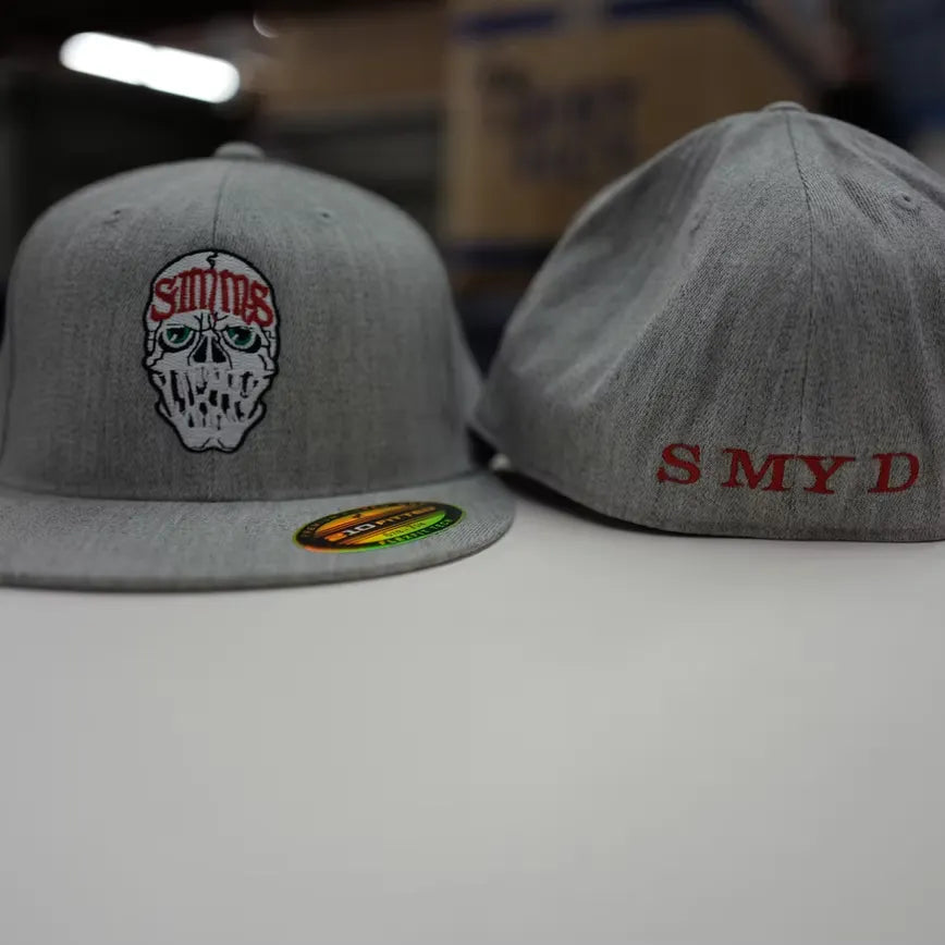 SIMMS Skull S MY D Logo Hat -Grey