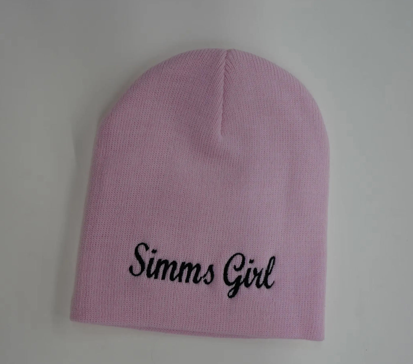 SIMMS Girl Black Logo Beanie -Pink