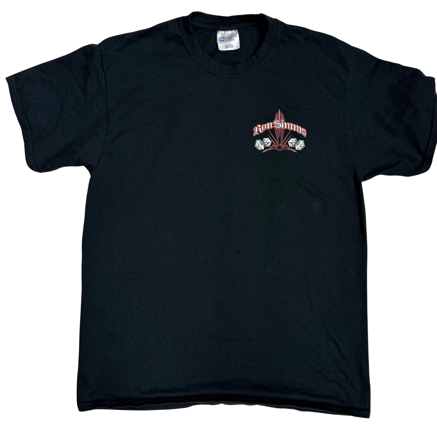 SIMMS Girl w/Dice Tee#175 -Black/White