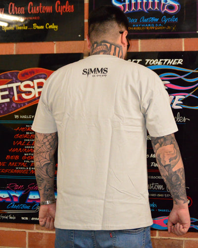 SIMMS Praying Skull Tee#511 -Beige/Green