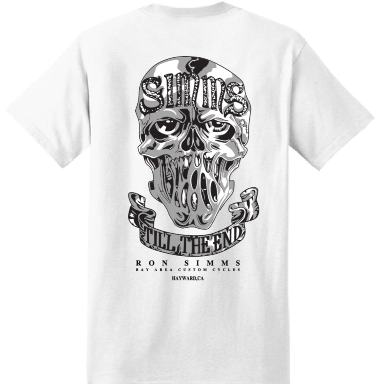 SIMMS Classic Skull TTE Tee#12734 Sturgis-Shirt J-White