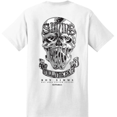 SIMMS Classic Skull TTE Tee#12734 Sturgis-Shirt J-White
