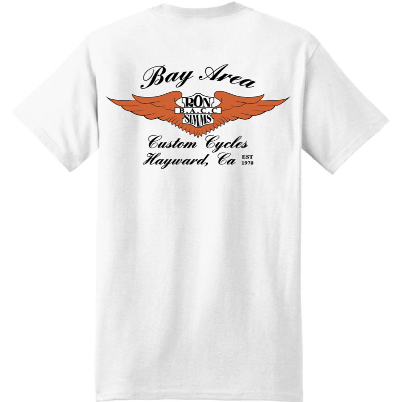 *SIMMS Classic Bay Area Wings Tee#12735 J-White