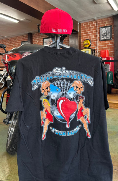 **SIMMS F*CK LUCK Tee#34 -Black/White