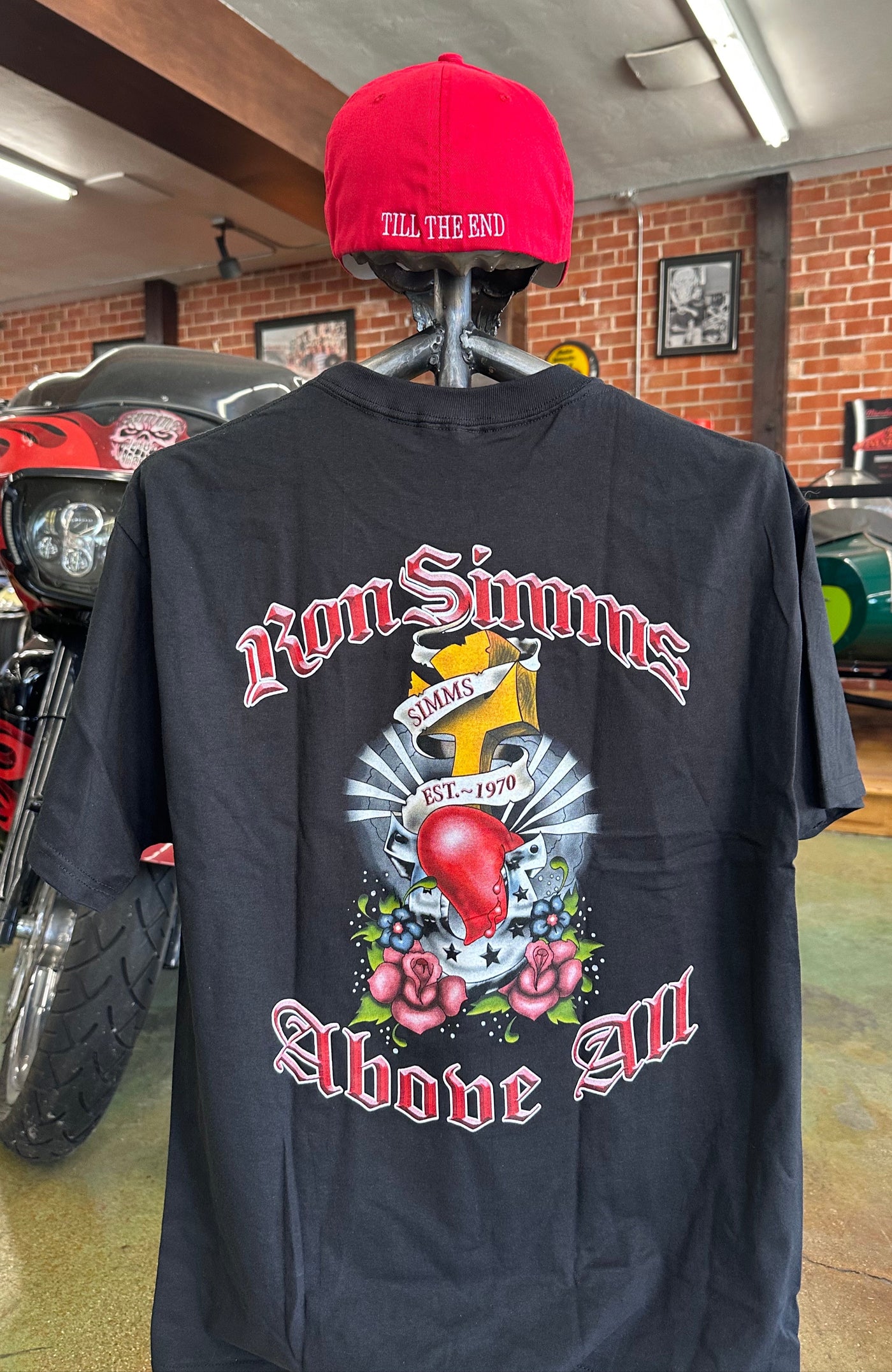 **SIMMS Above All Tee#45 -Black/White