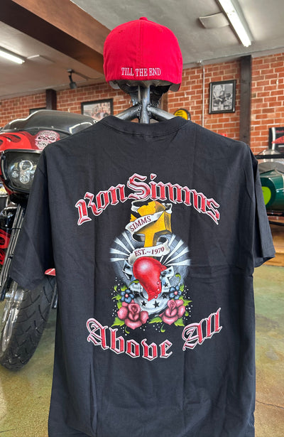 **SIMMS Above All Tee#45 -Black/White